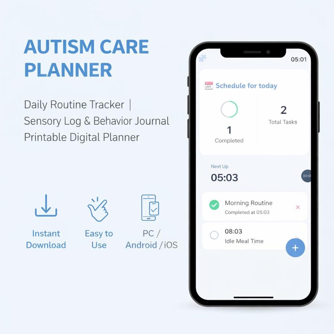 Autism Care Planner | Daily Routine Tracker | Sensory Log & Behavior ...