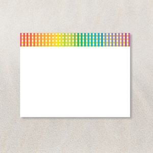 4 x 3 Sticky Notes  |  Bright Gingham Collection