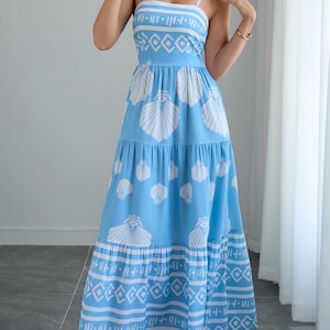 Blue Seashell Dress - Etsy