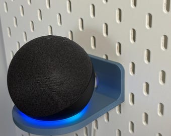 Supporto a parete per Echo Dot 5 per IKEA Skadis - Stampato in 3D | Accessori per la casa intelligente e gestione dei cavi