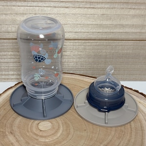 2er Set Abtropfschale für Trinkflaschen - 3D-Druck Flaschenständer | Passend für Ø bis 99 mm - Küche & Sport | Ordnung, Stapelbar