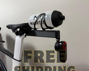 Triathlon Bottle Bar Mount | Rear Hydration, Garmin Varia, AirTag Holder