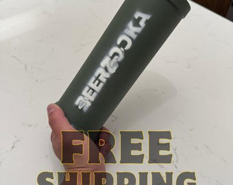 Tactical Dual Can Holder | Quick Swap 12oz Beverage Launcher Novelty Desk Party Gift