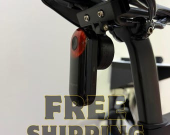 Universal Varia Radar & AirTag Mount for Bike Saddle Rails | Road, Gravel, Tri Bikes
