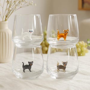 Clear Glass Cat Mug - Etsy