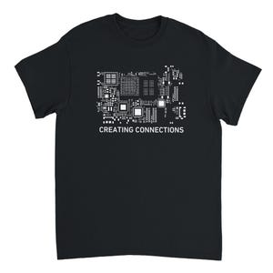 Camiseta de engenheiro eletrônico: estêncil gráfico para PCB, presente para geeks de tecnologia, placa de PCB