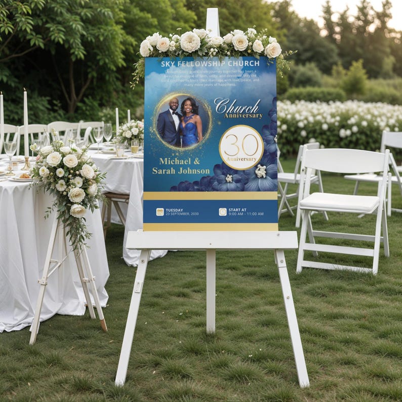 Editable Church Anniversary Program Brochure (digital Download) - Etsy