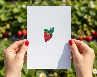 Miniature Strawberry Art Print