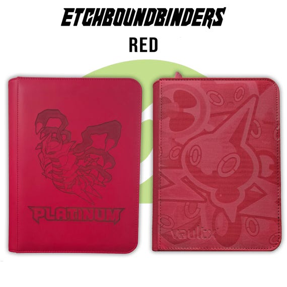 CUSTOM Vaultx 9 Pocket Laser Engraved Pokemon Card Binder - RESTOCK - Etsy