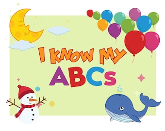 Yo sé mi abecedario: Libro del alfabeto para niños