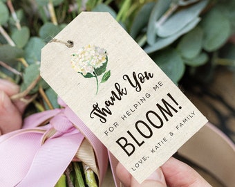 Leraar Waardering Tag - Bloom Leraar Tag - Leraar Bloemen Tag - Leraar Waardering Week - Afdrukbare Tag