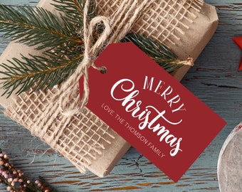 Printable Christmas Gift Tag - Editable Christmas Tag - Custom Christmas Tags - Personalized Christmas Tags - Instant Download