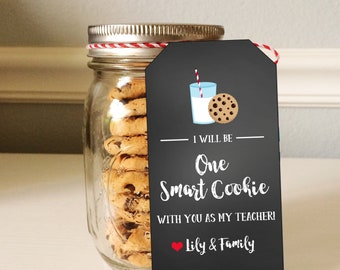 Printable One Smart Cookie Tag for Beginning of the Year | Etsy