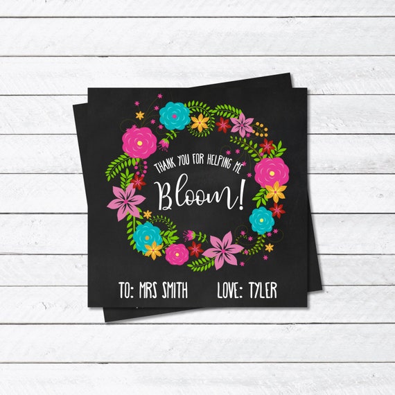 Trainer Appreciation Tag - Thank oneself for Aiding me Bloom picture regarding Thanks for Helping Me Bloom Printable identified as Instructor Appreciation Tag - Thank oneself for Serving to me Bloom