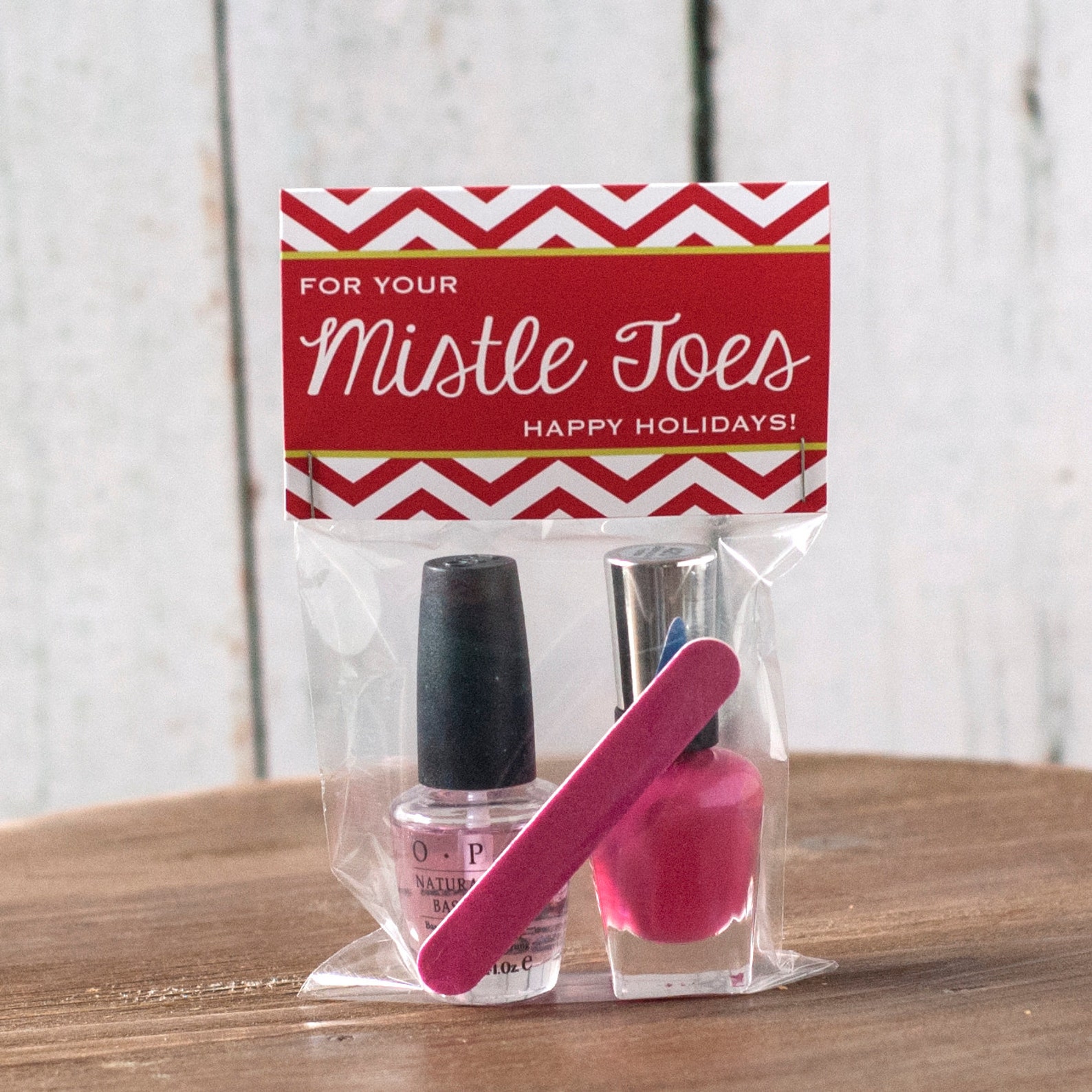 Printable Mistle Toes NON CUSTOM Treat Bag Topper // Holiday | Etsy