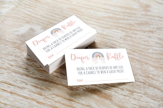 Baby Sprinkle Diaper Raffle Card- Baby Shower Printable - Diaper Raffle Printable Il_570xn
