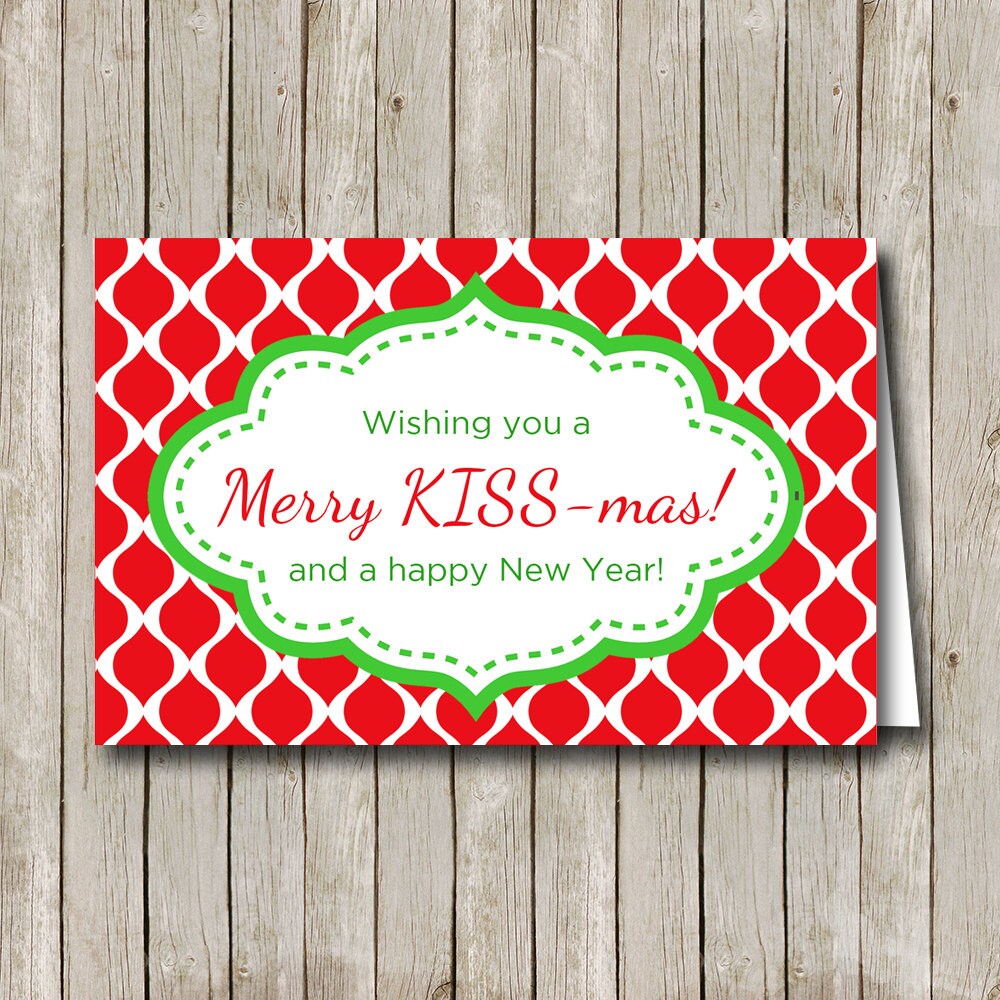 Printable Merry Kiss-mas Treat Bag Topper: Available Instantly - Etsy