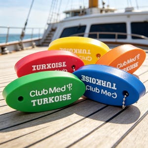 Chaveiro flutuante personalizado | Chaveiro flutuante à prova d'água personalizado para barcos, ótimo presente para o Dia dos Pais para homens e pais