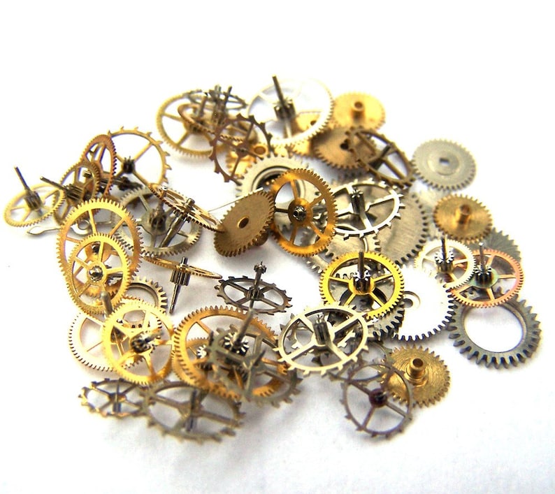 Lot De Pièces Détachées Pour Montre Hamilton 911M - Tiges, Engrenages, Vis - Occasion Pour Réparation