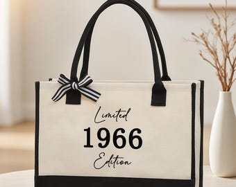 1966 Limited Edition Tote Bag, 60th Birthday Gift for Woman