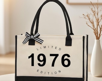 Borsa tote in edizione limitata del 1976, regalo per il 50° compleanno di una donna.