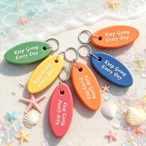 Personalized Lightweight Floating Keychain, Custom Name and Logo, Gifts for Dad/Men, Watercraft Sail Lake Waterproof Keychain, Father's Day