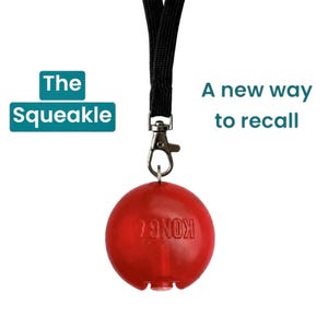 The Squeakle -  Dog Squeaker / Dog Whistle Alternative for Training / Recall / Obedience