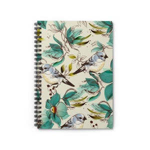 Floral Bird Spiral Notebook: Eco-Friendly Journaling