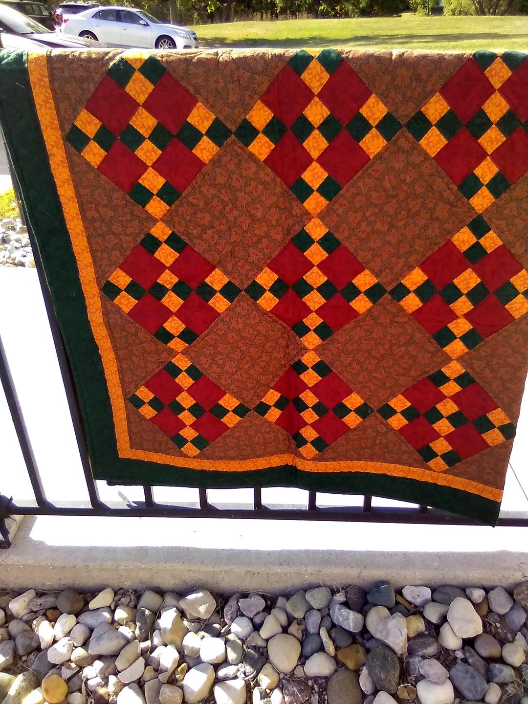 Shades of Autumn Throw Quilt - Etsy