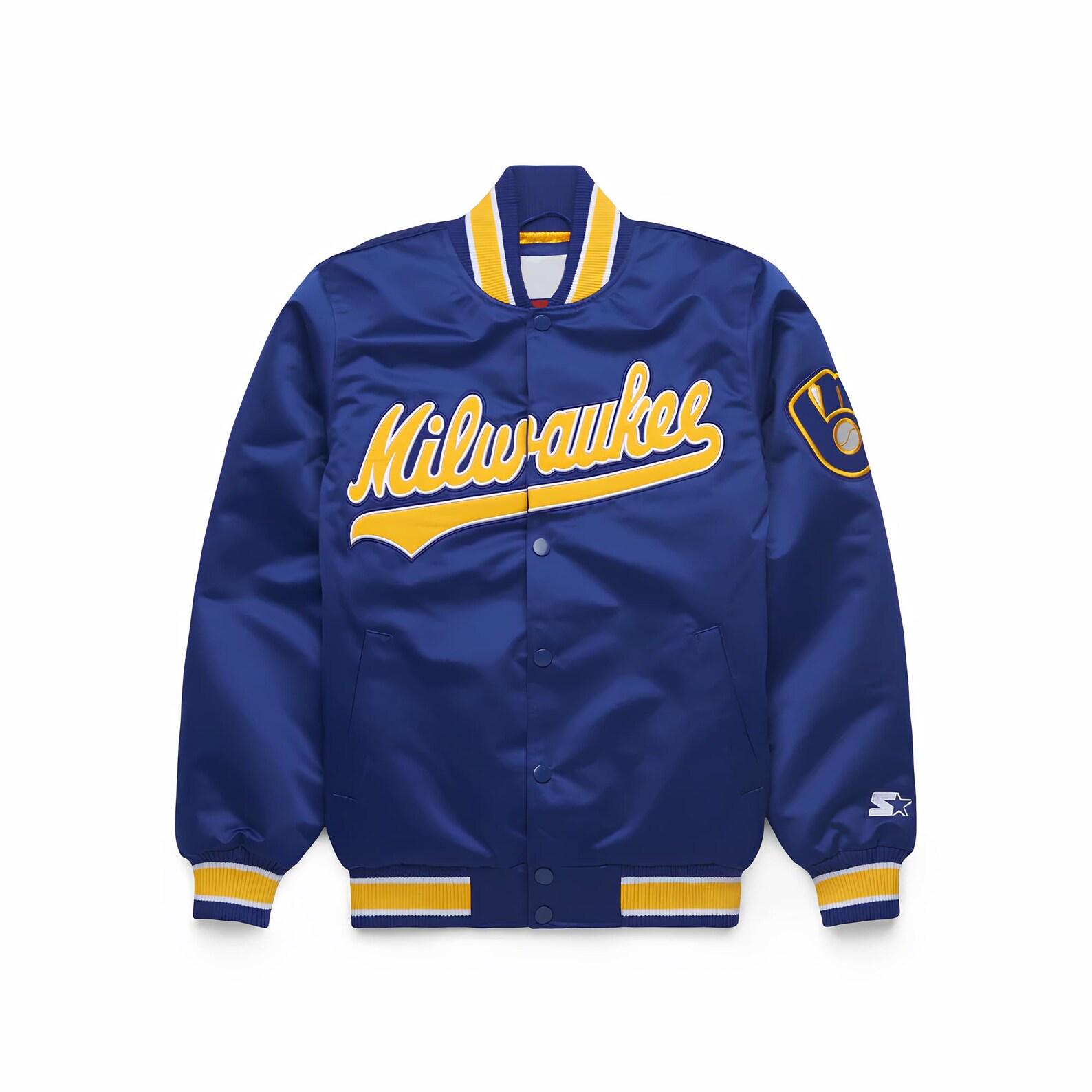 Discover Milwaukee Team Brewers Baseball Jacket, Major League Baseball Fan Jacket