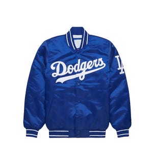 Los Angeles Dodgers Varsity Bomberjacke im Letterman-Stil – MLB Baseball League Oberbekleidung, Unisex Streetwear Athleisure