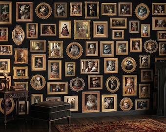 Wunderschöne Tapete - Viktorianisches Wandbild, Schälen und Aufkleben!