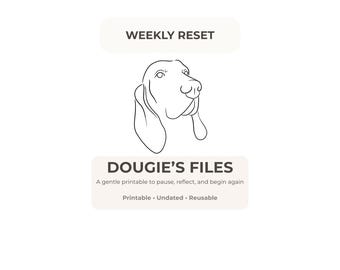 Weekly Reset Printable, Gentle Weekly Reset Pages, Brain Dump & Priorities, Calm Planning PDF