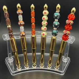 Handmade pens, crystal bling pens, desk accessories, writing supplies, valentines gifts