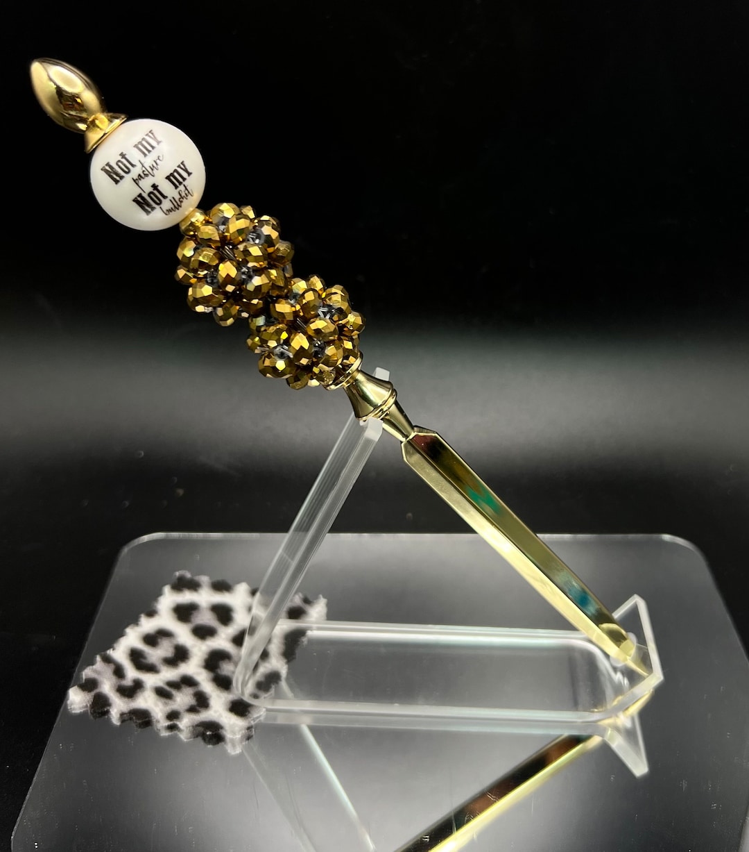 Bling Beaded Letter Opener - Desk Accessory Christmas Gift, Gold ...