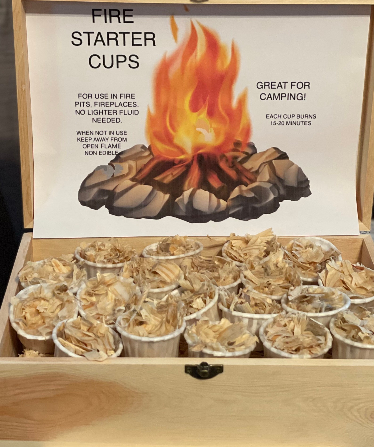 Fire Starter Cups Camping Accessories Tools Fireplaces Etsy