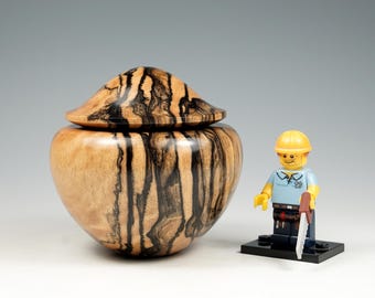 Black & white ebony wooden box, wood turning, wooden gifts, from the tree