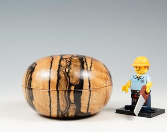 Black & white ebony wooden box, wood turning, wooden gifts, from the tree
