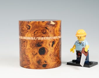 Desert ironwood burr & masur birch wooden box, wood turning, gifts for mum, from the tree