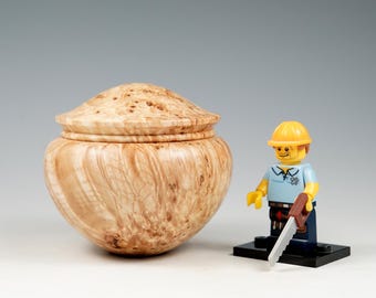 Burr ash wooden box, wood turning, gifts for mum, fromthetree