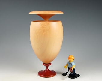 Huon pine and pink ivory wooden box, wood turning, gifts for dad, from the tree