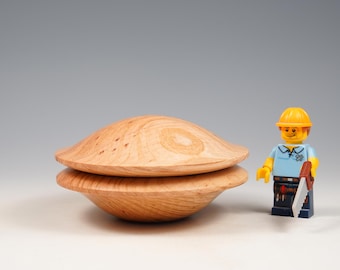 Holm oak wooden box, wood turning, gifts for mum, from the tree