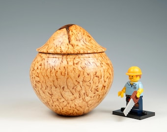 Masur birch wooden box, wood turning, gifts for mum, from the tree