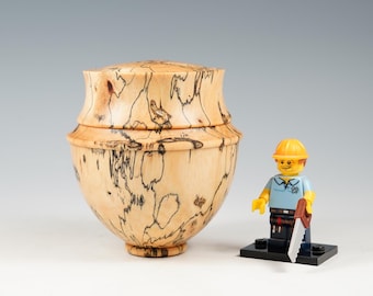 Spalted tamarind wooden box, wood turning, gifts for dad, fromthetree