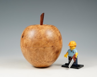 Black locust burr apple wooden box, wood turning, gifts for mum, fromthetree