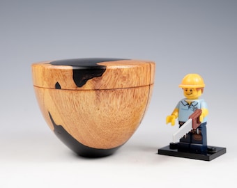 African blackwood wooden box, wood turning, gifts for dad, from the tree