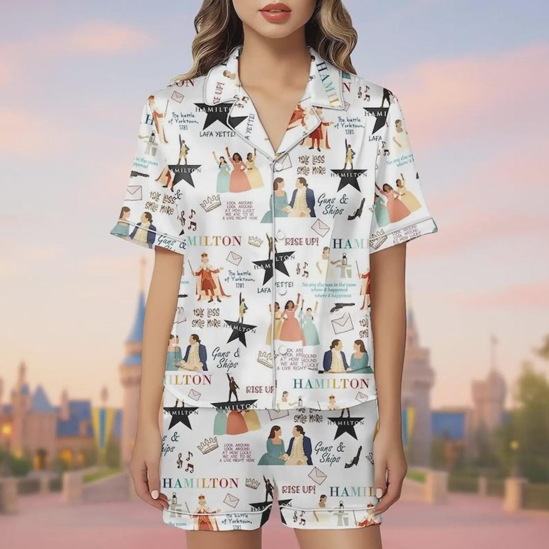 Revolutionary Era Satin Pajama Set – Silky Colonial Style Nightwear ...