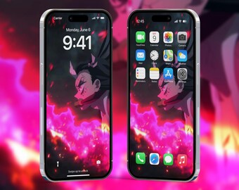 Fondo de pantalla 4K de Nezuko Demon Slayer para teléfono, fan art de anime (descarga digital)