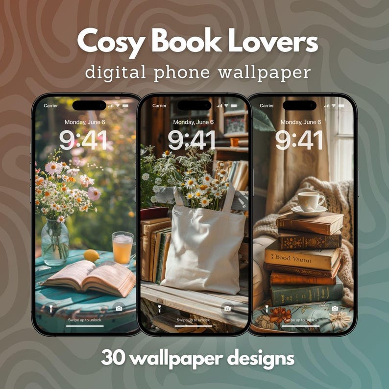 Cottagecore Reading Cozy Book Lovers Mobile Wallpapers, Bookish Cottagecore Reading Phone ...