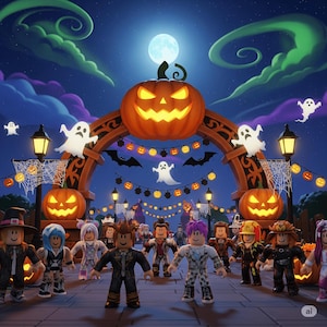 Roblox Halloween Party Art